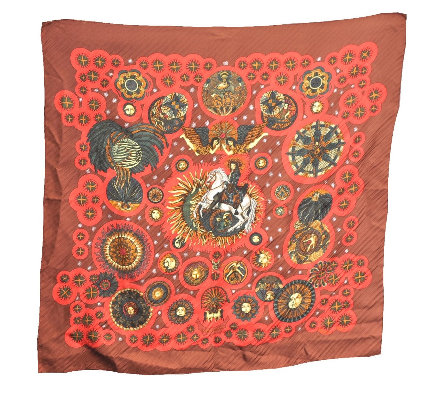 Authentic HERMES Pleats Scarf 