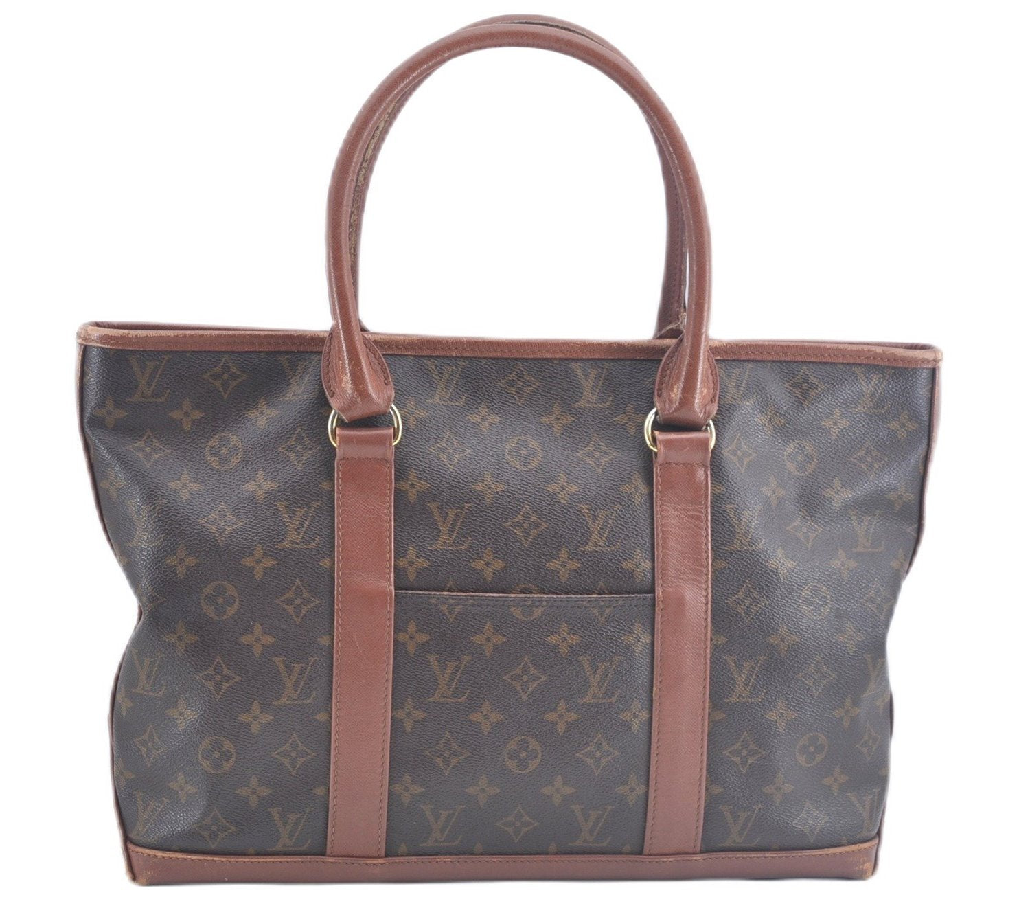 Auth Louis Vuitton Monogram Sac Weekend PM Vintage Tote Hand Bag M42425 LV J9529