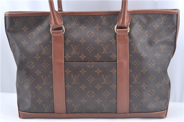 Auth Louis Vuitton Monogram Sac Weekend PM Vintage Tote Hand Bag M42425 LV J9529