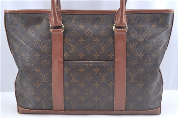 Auth Louis Vuitton Monogram Sac Weekend PM Vintage Tote Hand Bag M42425 LV J9529