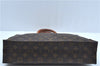 Authentic Louis Vuitton Monogram Sac Plat Hand Bag M51140 LV J9535