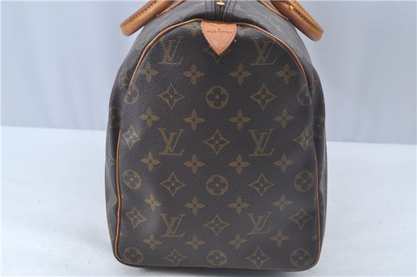 Authentic Louis Vuitton Monogram Speedy 40 Hand Boston Bag LV J9537