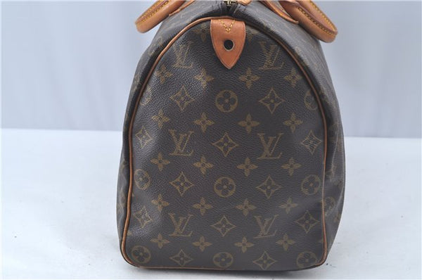 Authentic Louis Vuitton Monogram Speedy 40 Hand Boston Bag LV J9537