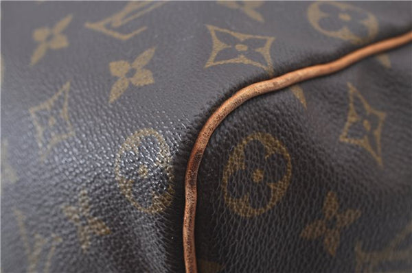 Authentic Louis Vuitton Monogram Speedy 40 Hand Boston Bag LV J9537