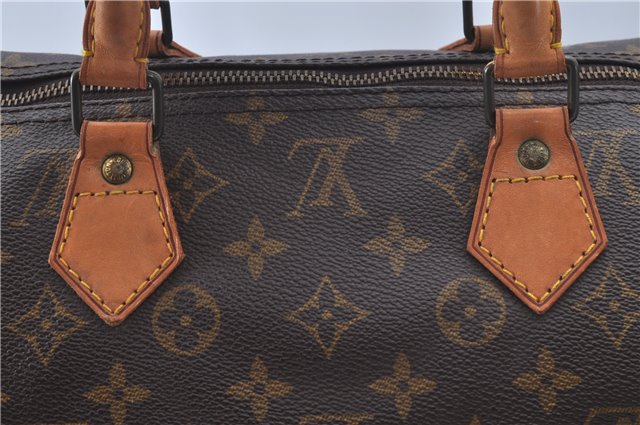 Authentic Louis Vuitton Monogram Speedy 40 Hand Boston Bag LV J9537