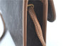Authentic Christian Dior Honeycomb Shoulder Cross Bag PVC Leather Black CD J9540