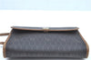 Authentic Christian Dior Honeycomb Shoulder Cross Bag PVC Leather Black CD J9540