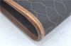 Authentic Christian Dior Honeycomb Shoulder Cross Bag PVC Leather Black CD J9540