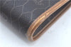 Authentic Christian Dior Honeycomb Shoulder Cross Bag PVC Leather Black CD J9540