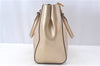 Authentic Michael Kors 2Way Shoulder Cross Body Tote Bag Leather Gold J9544