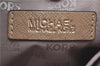 Authentic Michael Kors 2Way Shoulder Cross Body Tote Bag Leather Gold J9544