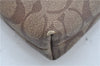 Auth COACH Signature Shoulder Cross Bag Purse PVC Leather F29210 Brown J9546