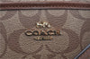 Auth COACH Signature Shoulder Cross Bag Purse PVC Leather F29210 Brown J9546