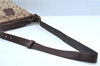 Authentic COACH Signature Shoulder Cross Bag Purse Canvas Leather Brown J9547