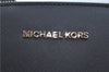 Authentic Michael Kors 2Way Shoulder Cross Body Hand Bag Leather Black J9548