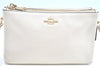 Authentic COACH 2Way Shoulder Cross Clutch Bag Purse Leather F38273 White J9555