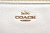 Authentic COACH 2Way Shoulder Cross Clutch Bag Purse Leather F38273 White J9555