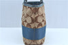Authentic COACH Signature Shoulder Tote Bag Canvas Leather 10124 Brown J9556