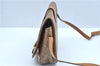 Authentic CELINE Macadam Blason Shoulder Cross Body Bag PVC Leather Beige J9561