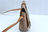 Authentic CELINE Macadam Blason Shoulder Cross Body Bag PVC Leather Beige J9561