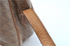 Authentic CELINE Macadam Blason Shoulder Cross Body Bag PVC Leather Beige J9561