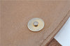 Authentic CELINE Macadam Blason Shoulder Cross Body Bag PVC Leather Beige J9561