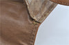 Authentic CELINE Macadam Blason Shoulder Cross Body Bag PVC Leather Beige J9561