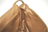 Authentic CELINE Macadam Blason Shoulder Cross Body Bag PVC Leather Beige J9561
