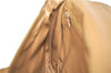 Authentic CELINE Macadam Blason Shoulder Cross Body Bag PVC Leather Beige J9561