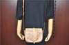 Authentic CELINE Macadam Blason Shoulder Cross Body Bag PVC Leather Beige J9561