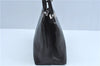Authentic Salvatore Ferragamo Leather Shoulder Bag Purse Black J9564