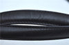 Authentic Salvatore Ferragamo Leather Shoulder Bag Purse Black J9564