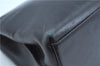 Authentic Salvatore Ferragamo Leather Shoulder Bag Purse Black J9564