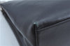 Authentic Salvatore Ferragamo Leather Shoulder Bag Purse Black J9564