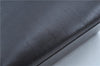 Authentic Salvatore Ferragamo Leather Shoulder Bag Purse Black J9564