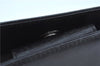 Authentic Salvatore Ferragamo Leather Shoulder Bag Purse Black J9564