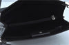 Authentic Salvatore Ferragamo Leather Shoulder Bag Purse Black J9564