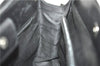 Authentic Salvatore Ferragamo Leather Shoulder Bag Purse Black J9564