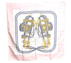 Authentic HERMES Carre 90 Scarf "BRIDES de GALA par" Silk Pink J9568