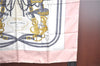 Authentic HERMES Carre 90 Scarf "BRIDES de GALA par" Silk Pink J9568