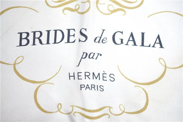 Authentic HERMES Carre 90 Scarf "BRIDES de GALA par" Silk Pink J9568