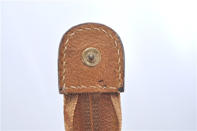 Authentic GUCCI Micro GG PVC Leather Clutch Hand Bag Purse Brown J9574