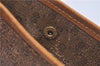 Authentic GUCCI Micro GG PVC Leather Clutch Hand Bag Purse Brown J9574