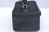 Authentic GUCCI Horsebit Vanity Bag Pouch Purse Suede Leather Navy Junk J9576