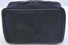 Authentic GUCCI Horsebit Vanity Bag Pouch Purse Suede Leather Navy Junk J9576