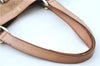 Authentic GUCCI Abbey Shoulder Tote Bag GG Canvas Leather 141472 Gold Pink J9578