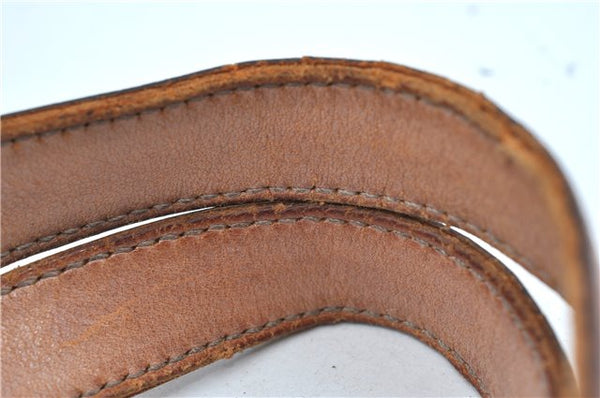 Authentic GUCCI Abbey Shoulder Tote Bag GG Canvas Leather 141472 Gold Pink J9578