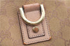 Authentic GUCCI Abbey Shoulder Tote Bag GG Canvas Leather 141472 Gold Pink J9578