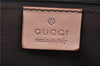 Authentic GUCCI Abbey Shoulder Tote Bag GG Canvas Leather 141472 Gold Pink J9578