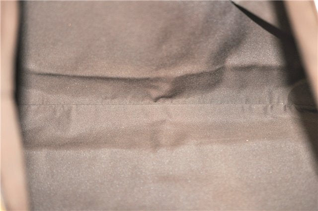 Authentic GUCCI Abbey Shoulder Tote Bag GG Canvas Leather 141472 Gold Pink J9578